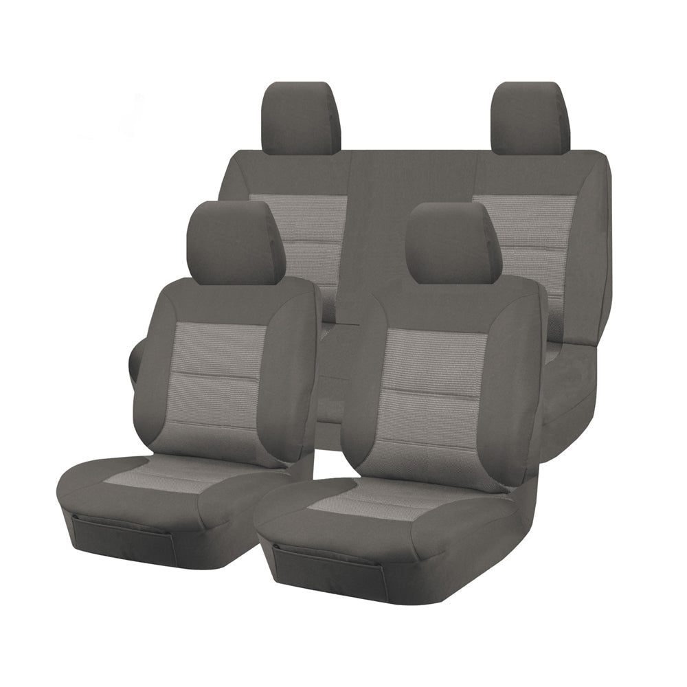 Premium Jacquard Seat Covers - For Nissan Frontier D23 Series Dual Cab (2015-2017) - image1