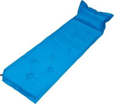 Trailblazer 9-Points Self-Inflatable Polyester Air Mattress With Pillow - BLUE - image1