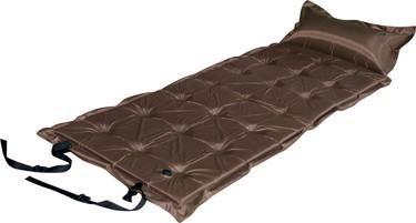 Trailblazer 21-Points Self-Inflatable Satin Air Mattress With Pillow - BROWN - image1