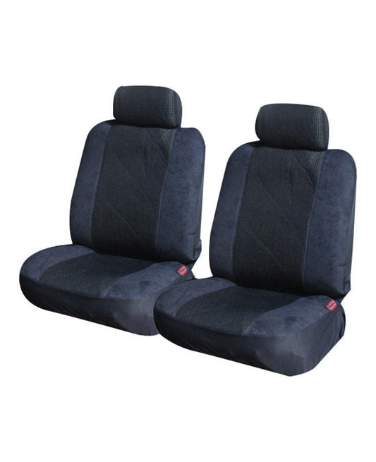 Prestige Suede Rear Seat Covers - Universal Size 06/08H Black - image1