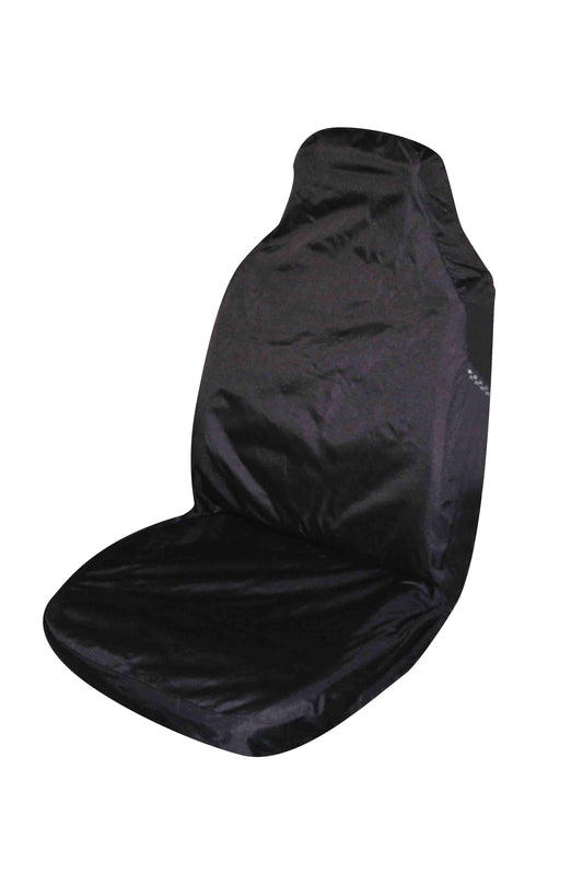 Universal Supreme Throwover Seat Cover Canvas - Black - image1