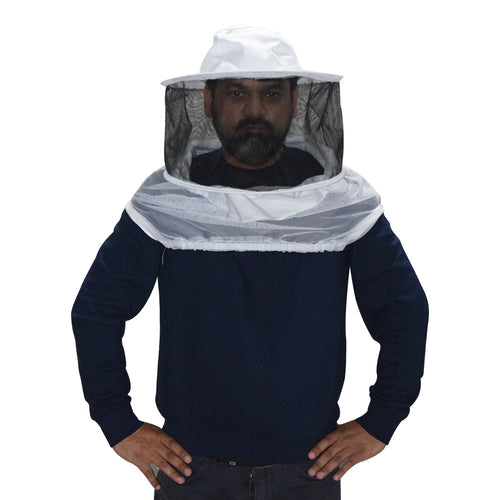 Beekeeping Bee Half Body Round Head Veil Protective Gear - image1