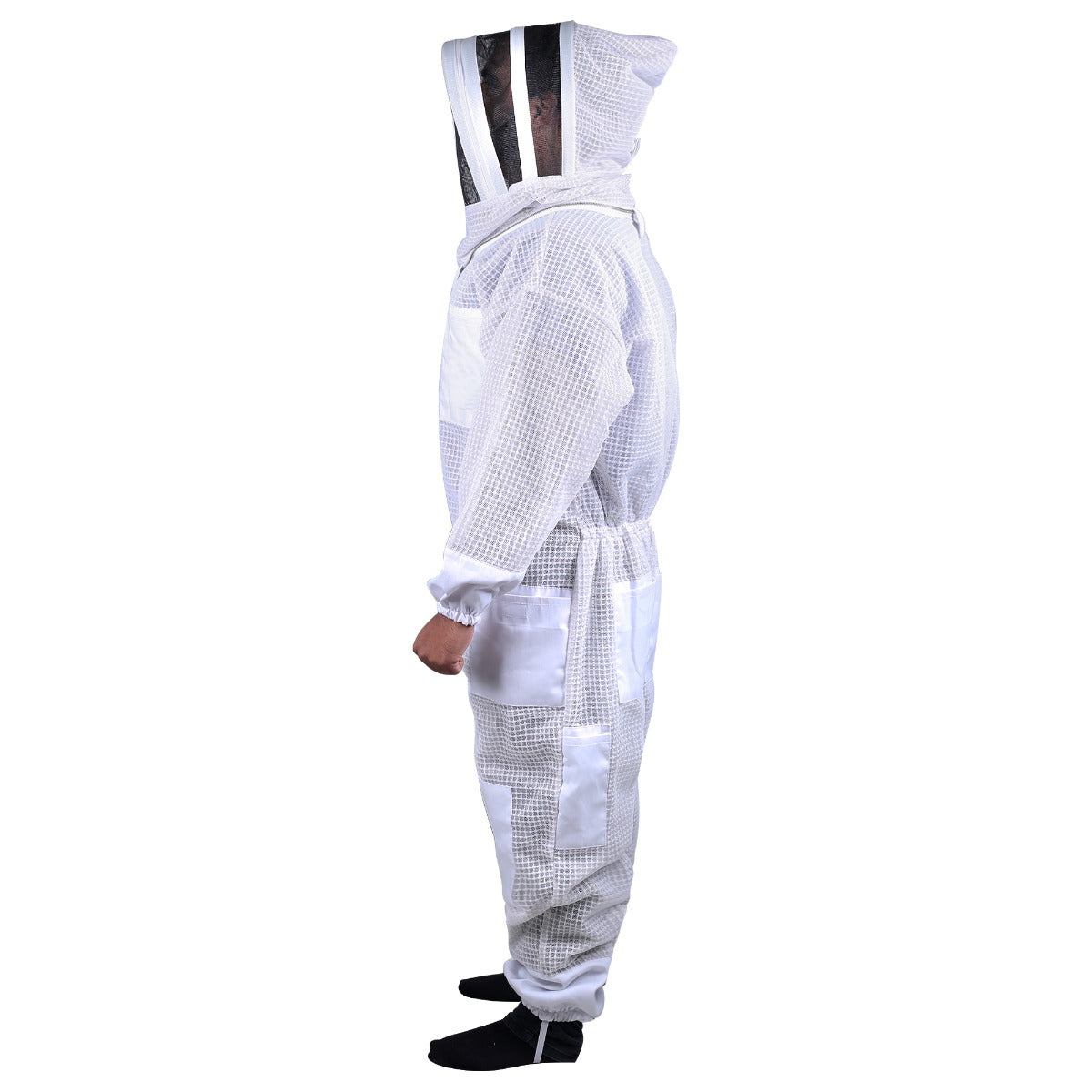 Beekeeping Bee Full Suit 3 Layer Mesh Ultra Cool Ventilated Hoodie Veil Beekeeping Protective Gear Size M - image2