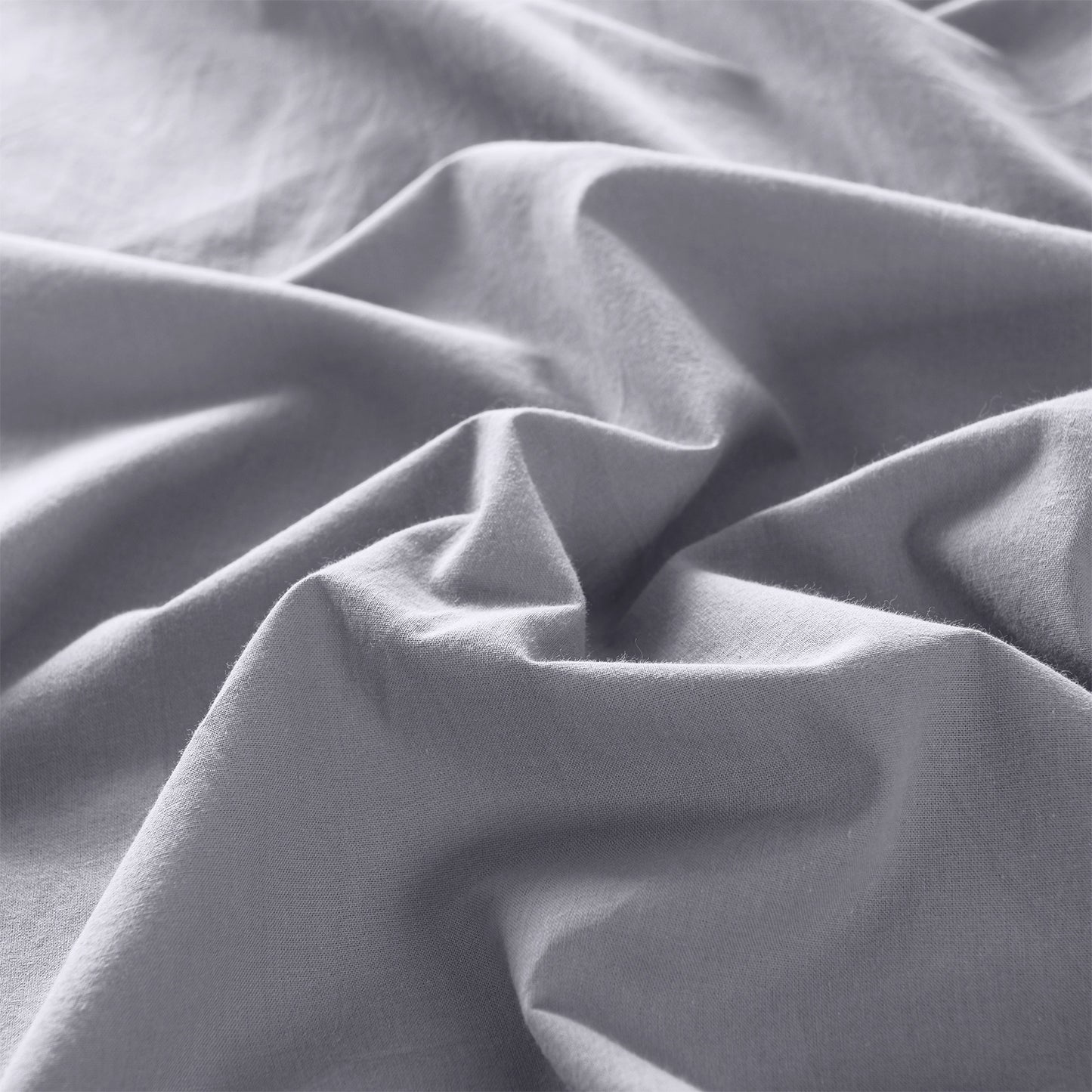 Royal Comfort Vintage Washed 100% Cotton Quilt Cover Set Bedding Ultra Soft Queen Grey - image7