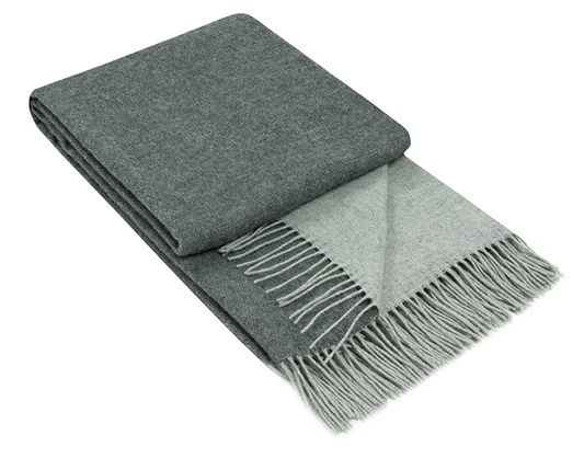 Chiswick Throw - Merino Wool/Cashmere - Charcoal - image1