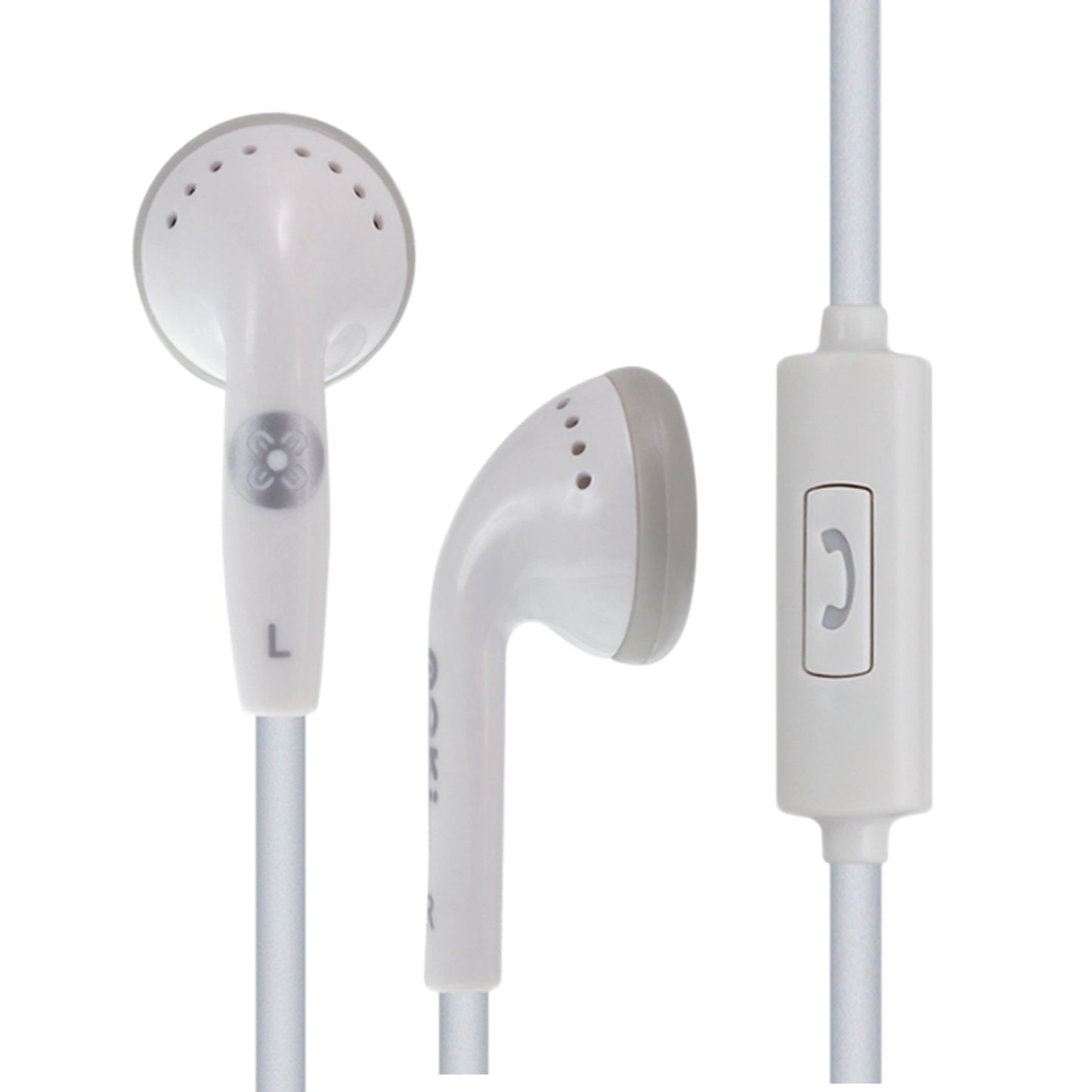 MOKI In-Ear Earphone with In-Line Mic & Control - White - image1