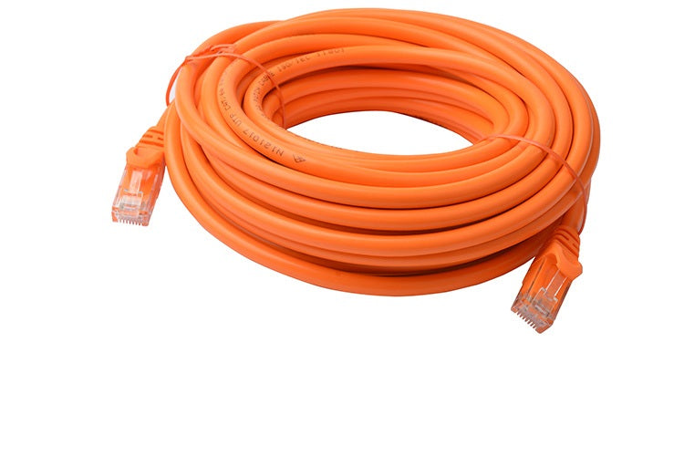 8WARE Cat6a UTP Ethernet Cable 10m Snagless†Orange - image1