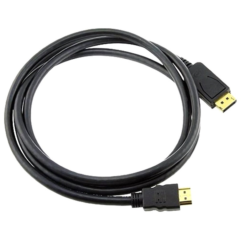 8WARE DisplayPort DP to HDMI Cable 2m - 20 pins Male to 19 pins Male Gold plated RoHS - image1