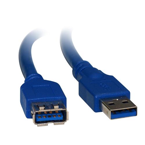 8WARE USB 3.0 Cable 1m A to A Male to Female Blue - image1