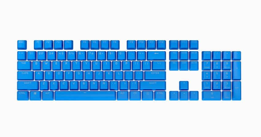 CORSAIR PBT Double-shot Pro Keycaps - Elgato Blue - Keyboard - image1