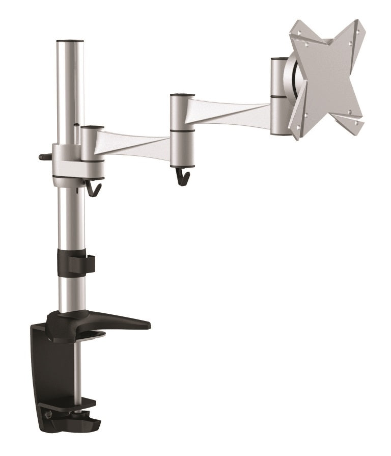 Astrotek Monitor Stand Desk Mount 43cm Arm for Single LCD Display 21.5' 22' 23.6' 24' 27' 8kg 15∞ tilt 180∞ swivel 360∞ rotate VESA 75x75 100x100 - image1