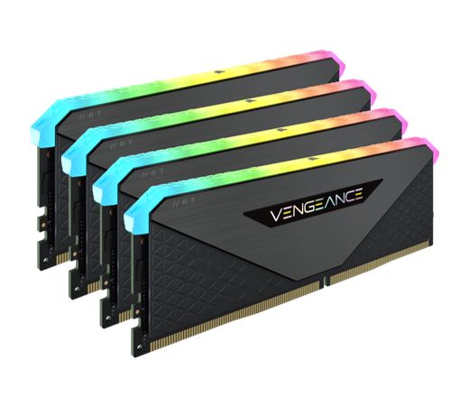 CORSAIR Vengeance RGB RT 128GB 4x32GB DDR4 3600MHz C18 18-22-22-42 Black Heatspreader Desktop Gaming Memory for AMD Threadripper - image1