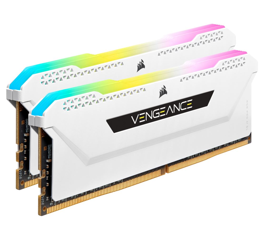 CORSAIR Vengeance RGB PRO SL 32GB (2x16GB) DDR4 3600Mhz C18 White Heatspreader Desktop Gaming Memory - image3