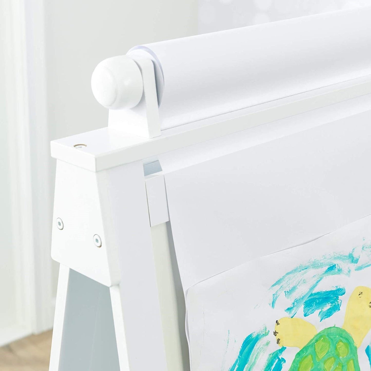 White Deluxe Wood Easel set for kids - image6