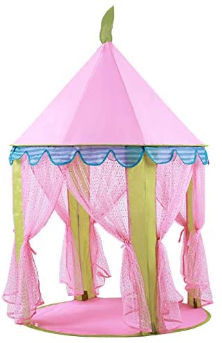 Princess Indoor Castle Playhouse Toy Play Tent for Kids Toddlers with Mat Floor and Carry Bag (Pink) - image1