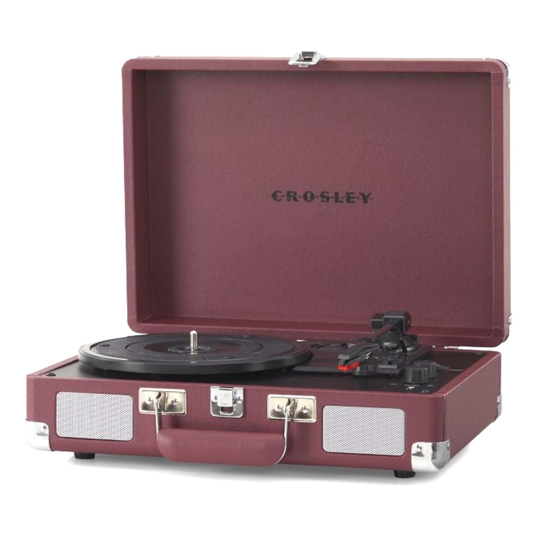 Crosley Cruiser Plus Bluetooth Turntable 3 Speed Burgundy - image1