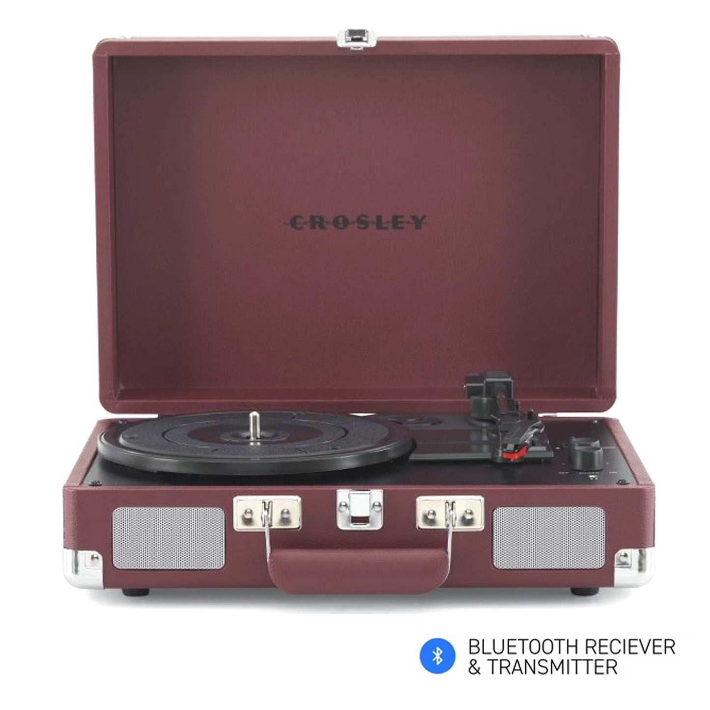 Crosley Cruiser Plus Bluetooth Turntable 3 Speed Burgundy - image2