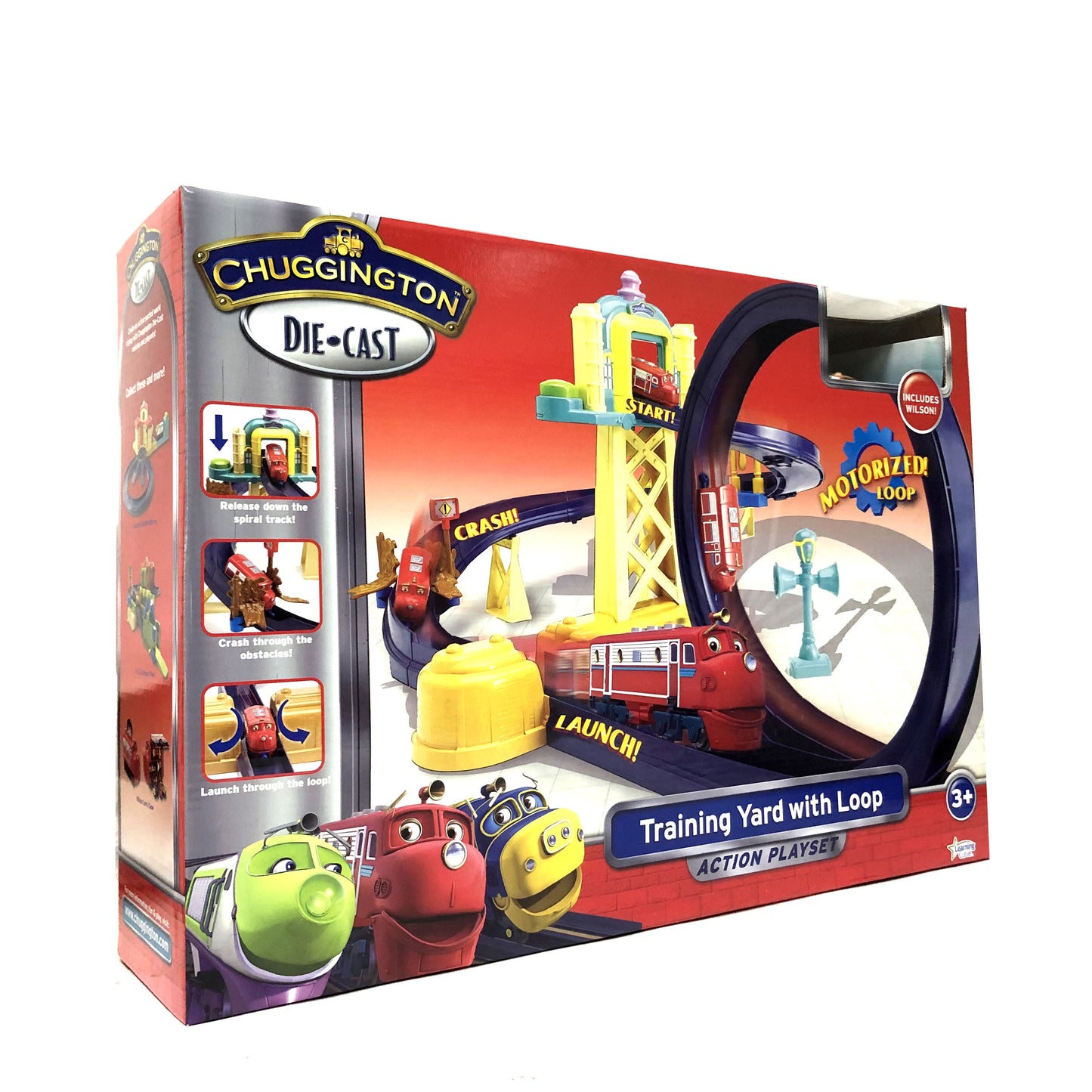 Chuggington Train Motorised Training Yard Loop Ready to Play Set with Diecast Wilson - image8