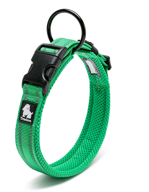 Heavy Duty Reflective Collar Grass Green 2XS - image1