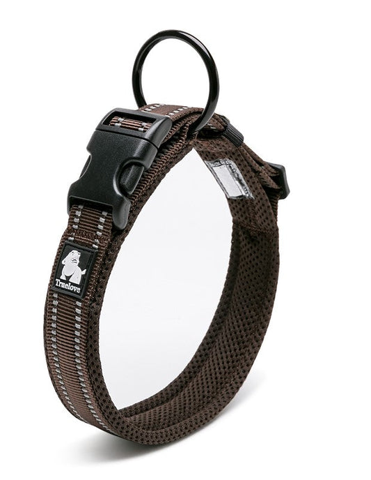 Heavy Duty Reflective Collar Brown S - image1