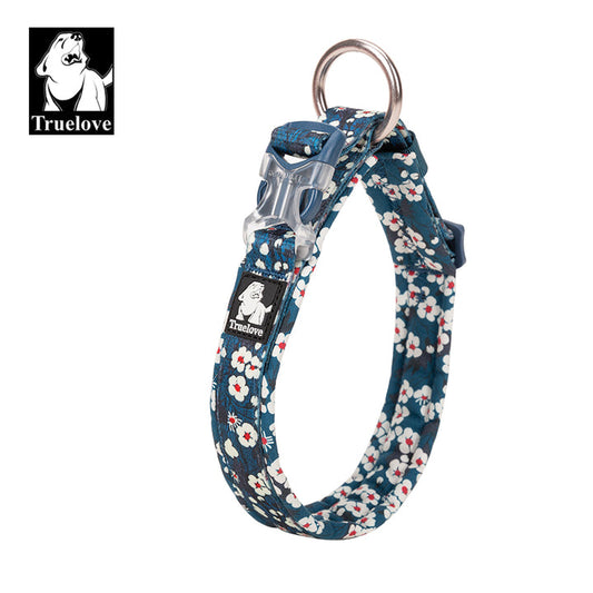 Floral Collar Saxony Blue S - image1