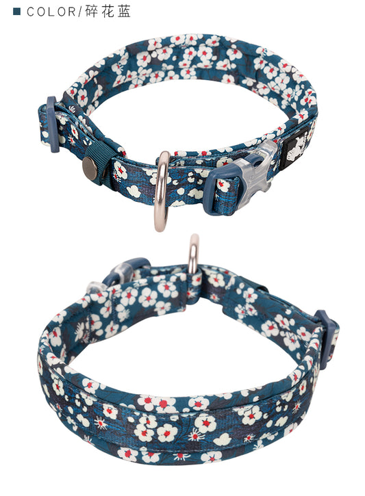 Floral Collar Saxony Blue 2XL - image1