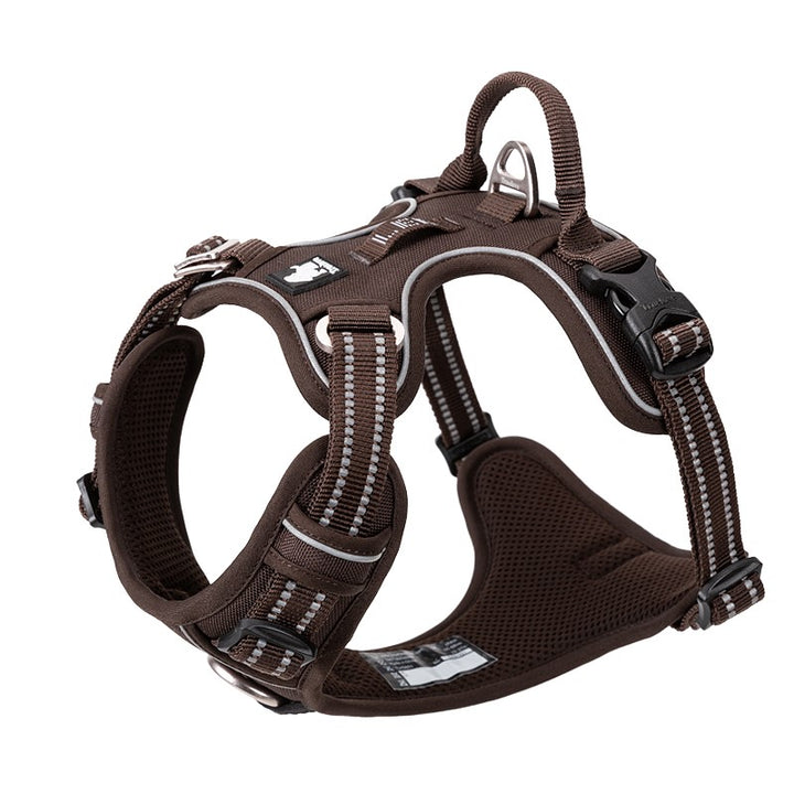 No Pull Harness Brown L - image2