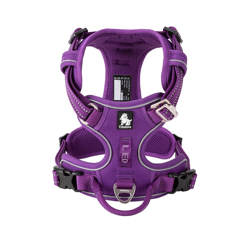 No Pull Harness Purple L - image1