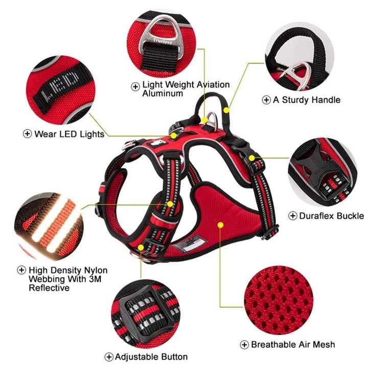 No Pull Harness Red M - image6