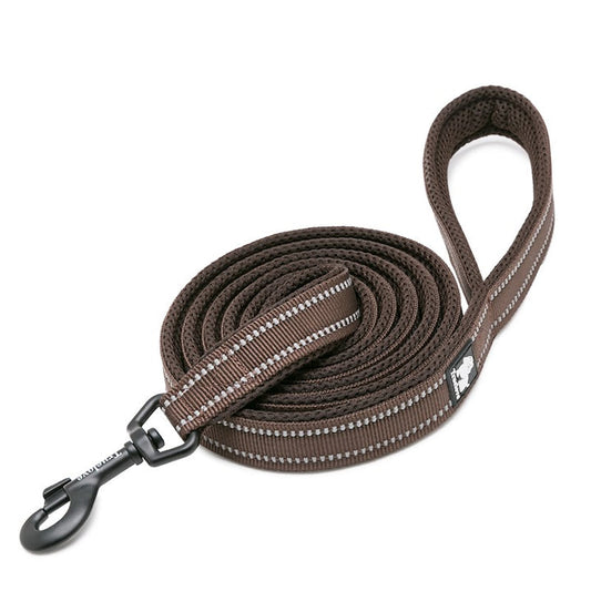 Reflective Pet Leash 2 meters Brown XS - image1