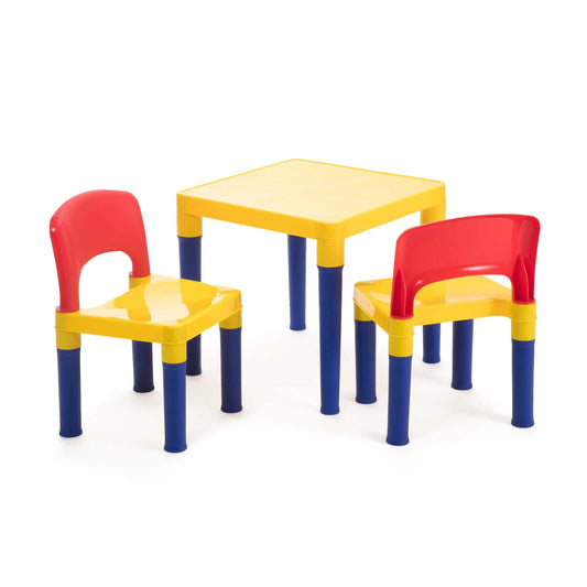 Kids Table & 2 Chairs Plastic Set - image1
