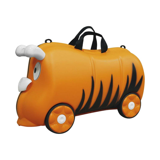 Kids/Children 18L Travel Cabin Luggage Trolley Ride On Wheel Suitcase - Orange - image1