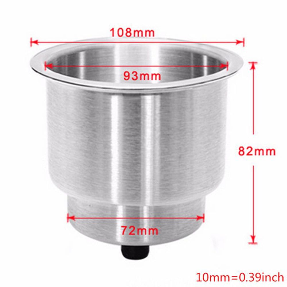 4PCS Stainless Drink Cup Holder Insert for Boat/Car/Truck RV/Camper/Yacht/Sofa - image3