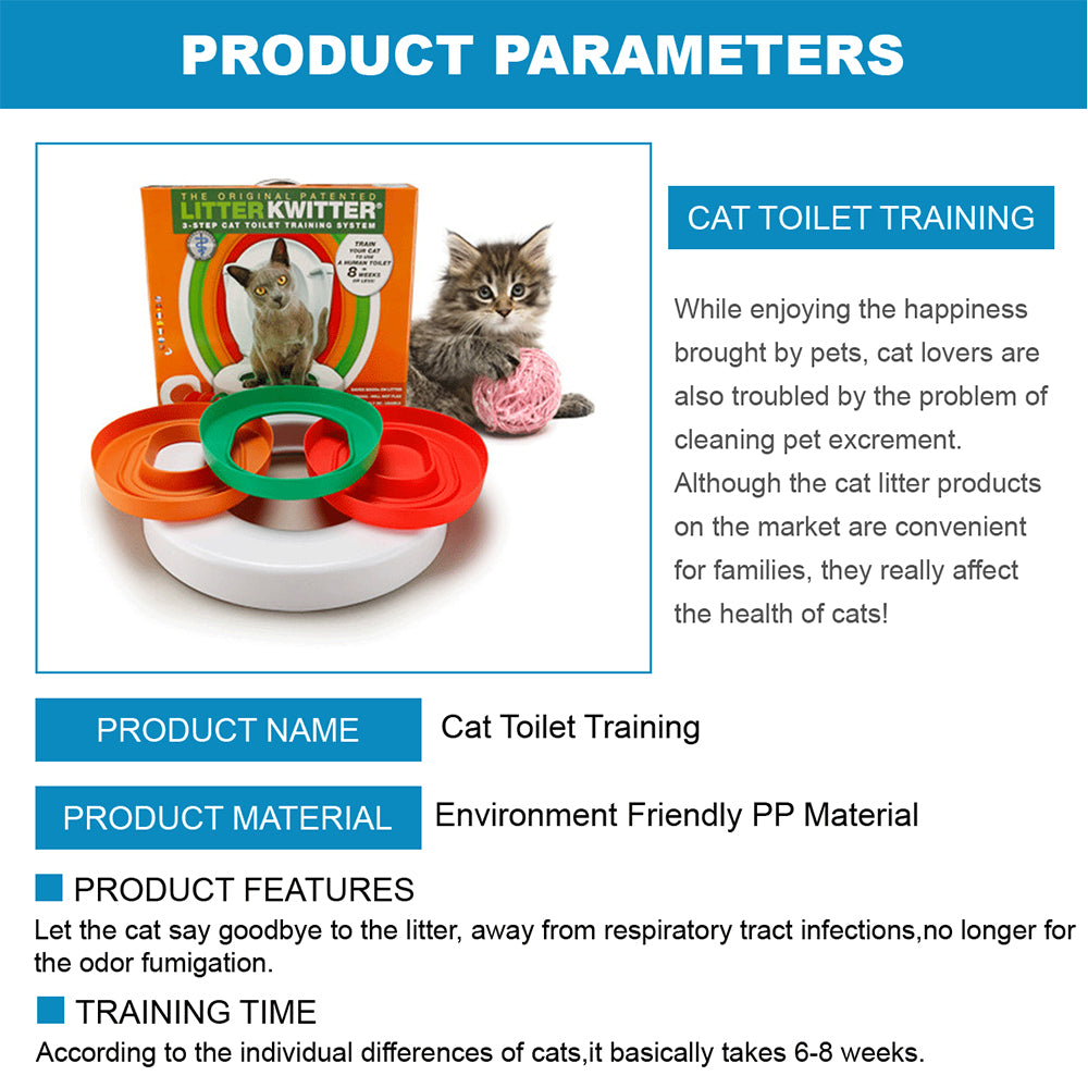 Cat Toilet Training System 3 Step Litter Kwitter Pet Training DVD Instruction - image4