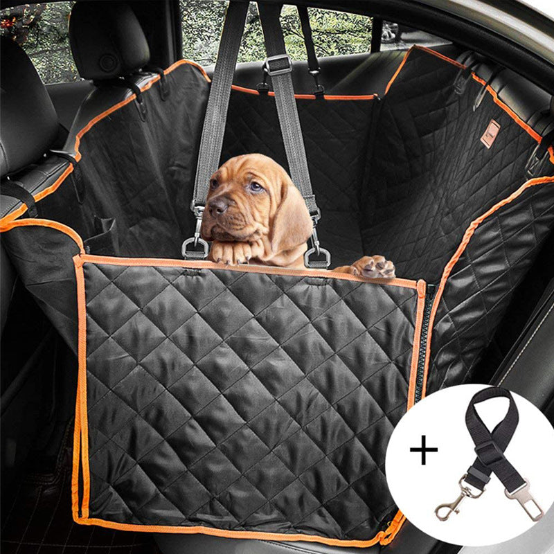 Premium Pet Back Car Seat Cover Hammock NonSlip Protector Zipper Mat Cat Dog Pet - image3