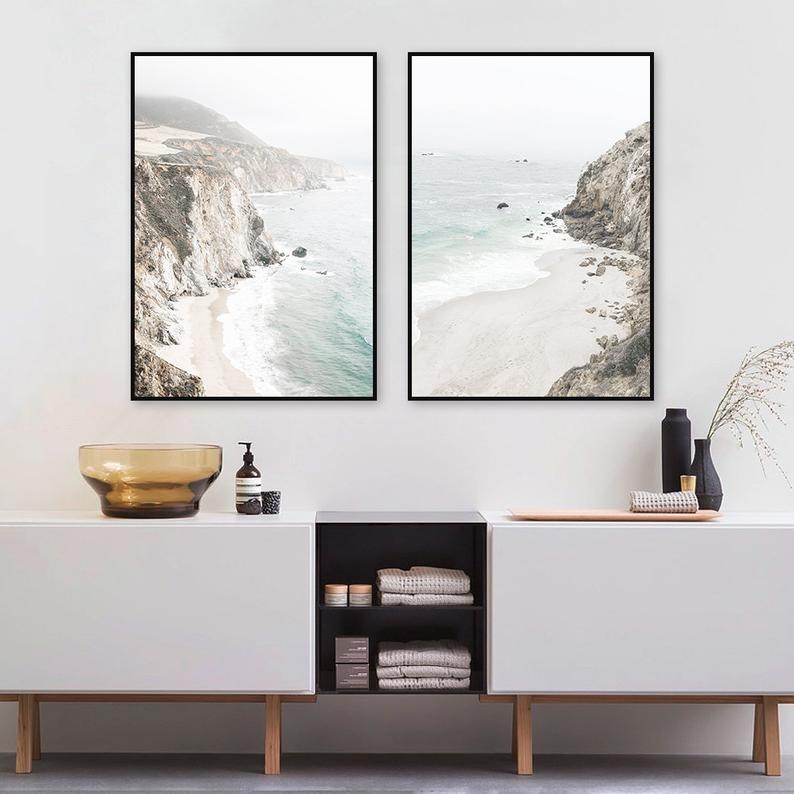 40cmx60cm Modern Abstract 2 Sets Black Frame Canvas Wall Art - image4