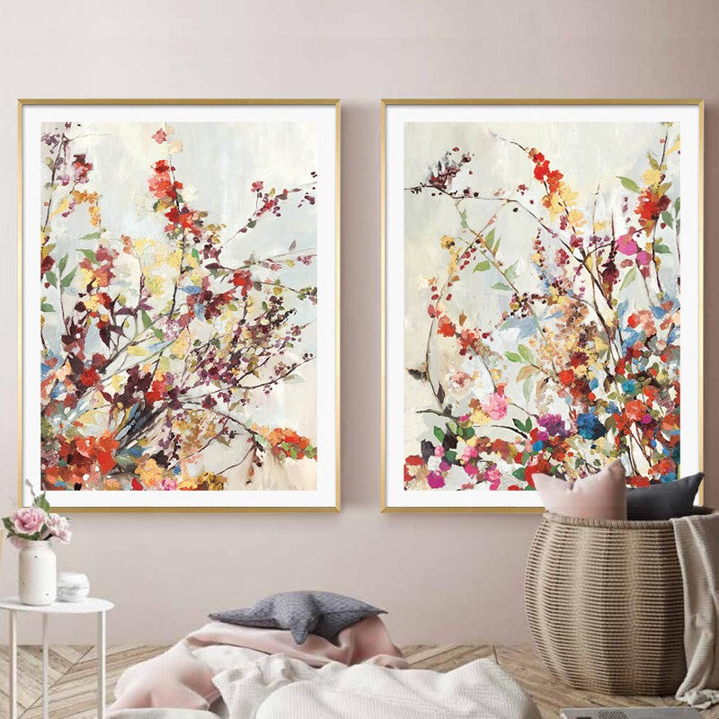 40cmx60cm Coming Spring 2 Sets Gold Frame Canvas Wall Art - image2