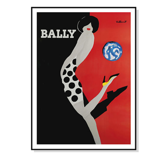 50cmx70cm Fashion Bally Black Frame Canvas Wall Art - image1