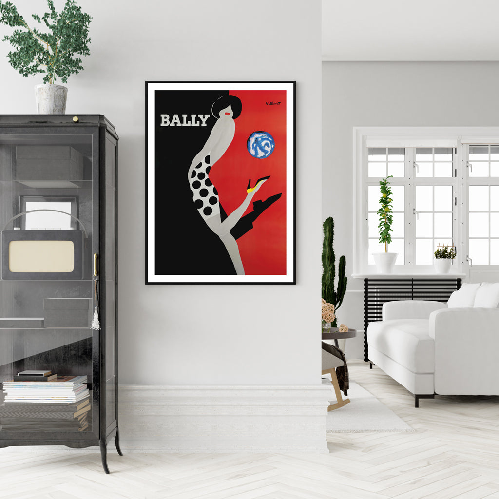 50cmx70cm Fashion Bally Black Frame Canvas Wall Art - image3