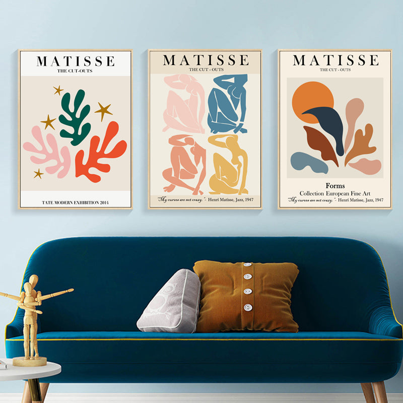 40cmx60cm Matisse Wall Art 3 Sets Wood Frame Canvas - image2