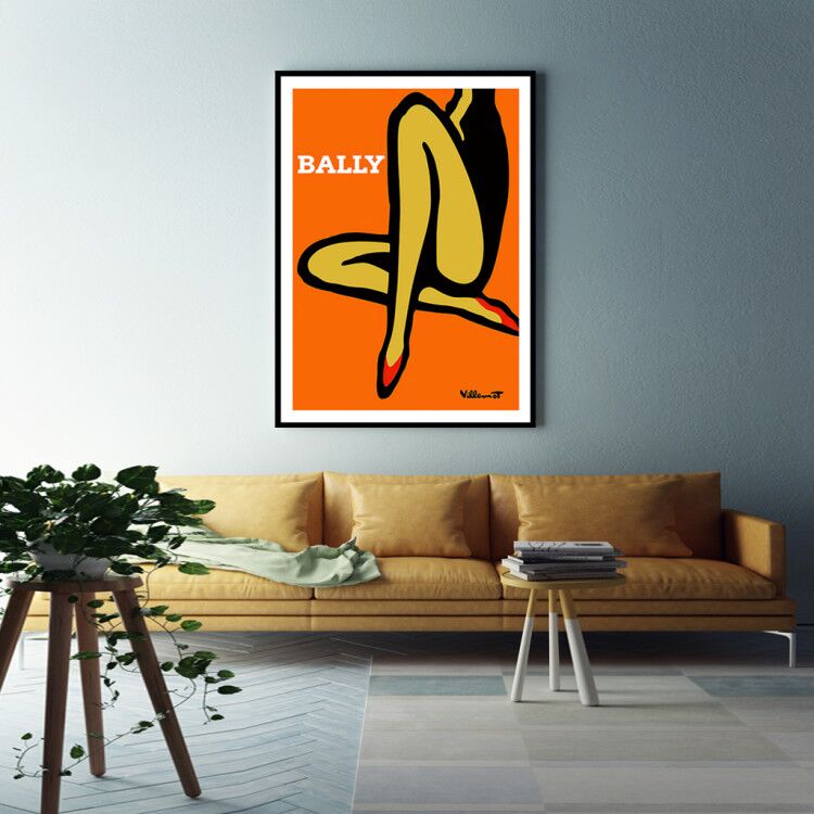 50cmx70cm Orange Legs Black Frame Canvas Wall Art - image4