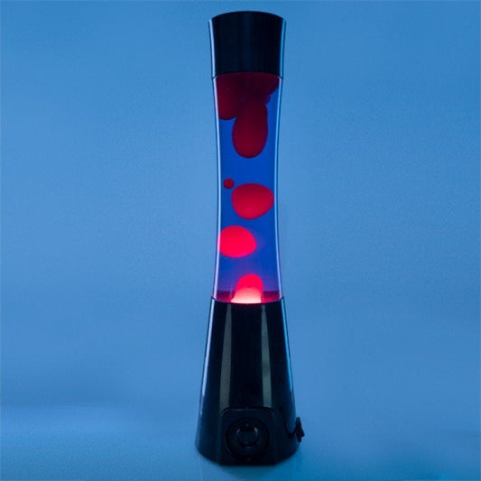 Bluetooth Speaker Lava Lamp Black/Purple/Red Motion - image1