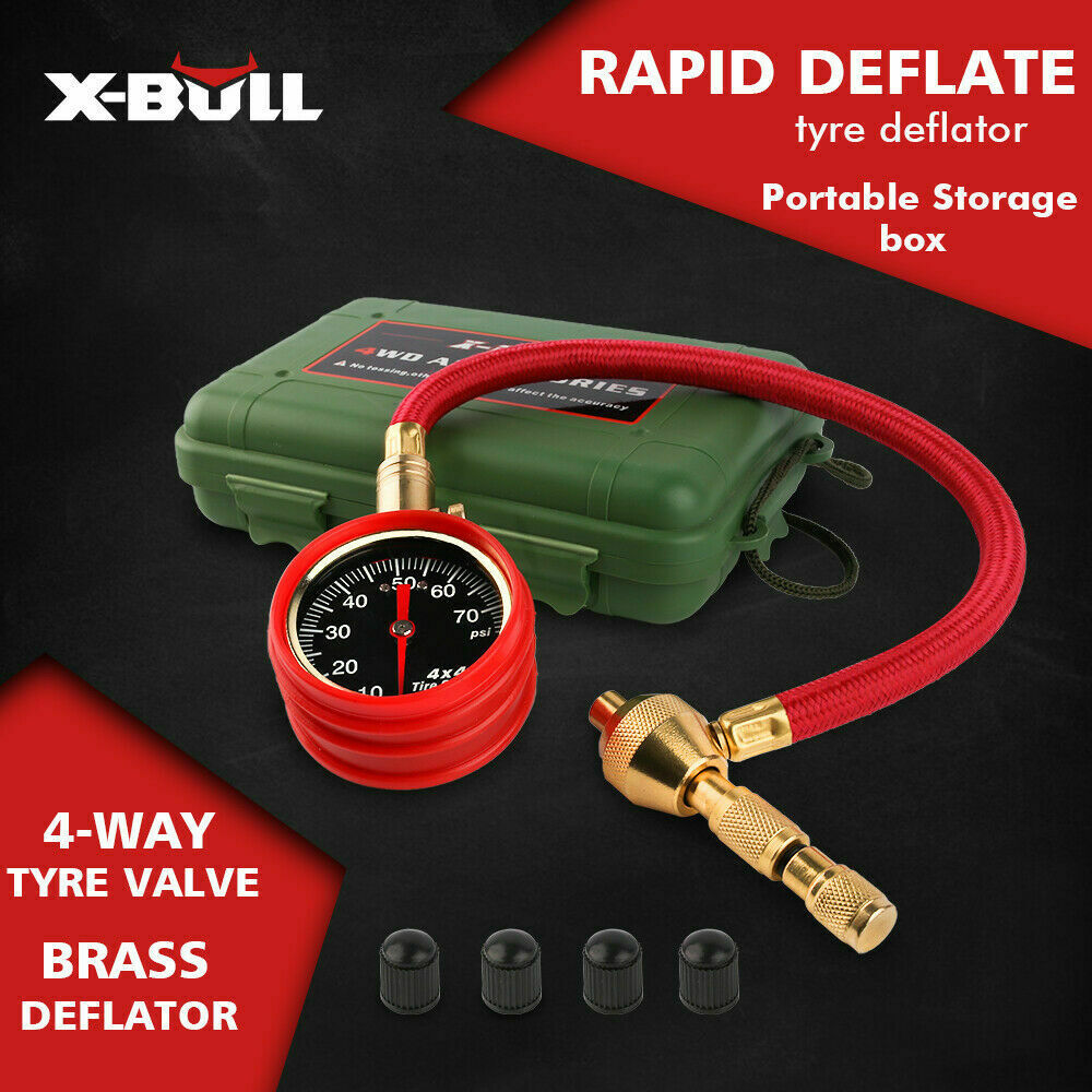 X-BULL Tyre Deflator Tire Air Deflators Rapid With Pressure Gauge Valve Tool 4WD - image8