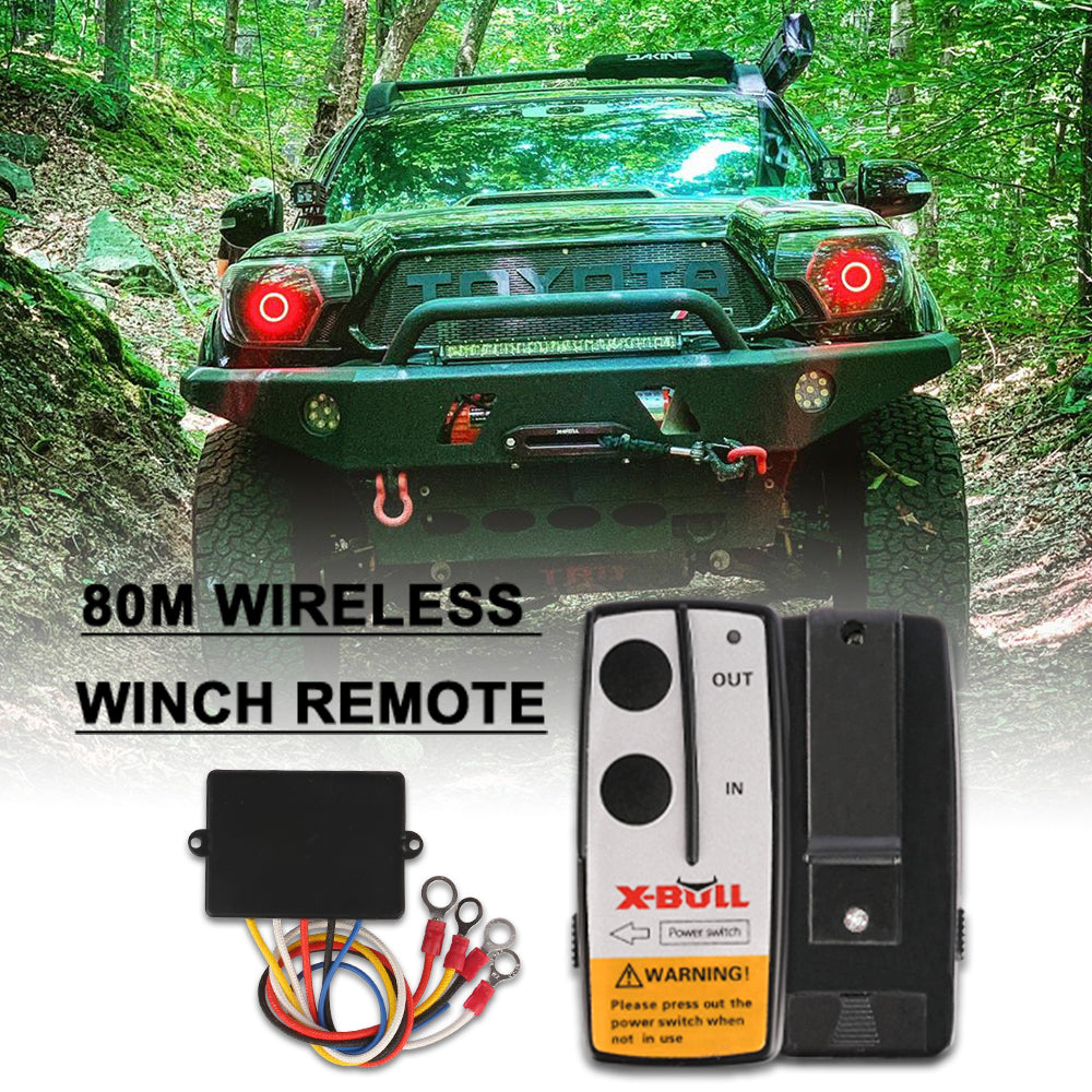 Winch Solenoid Relay 12V 500A Winch Controller Twin Wireless Remote4WD4x4 - image5