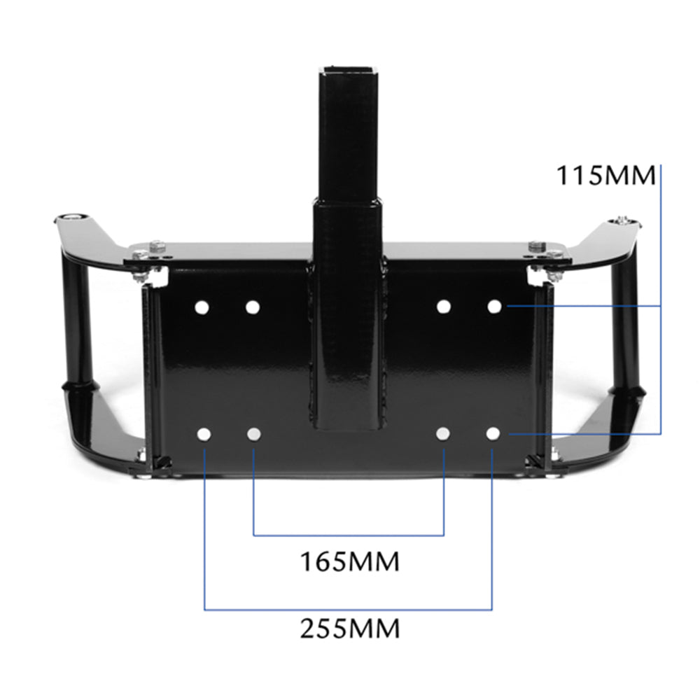 X-BULL Winch Cradle Mounting Plate Bracket Foldable Steel Bar Truck Trailer 4WD Universal For 9000 10000 12000 13000 14500LBS winch - image7