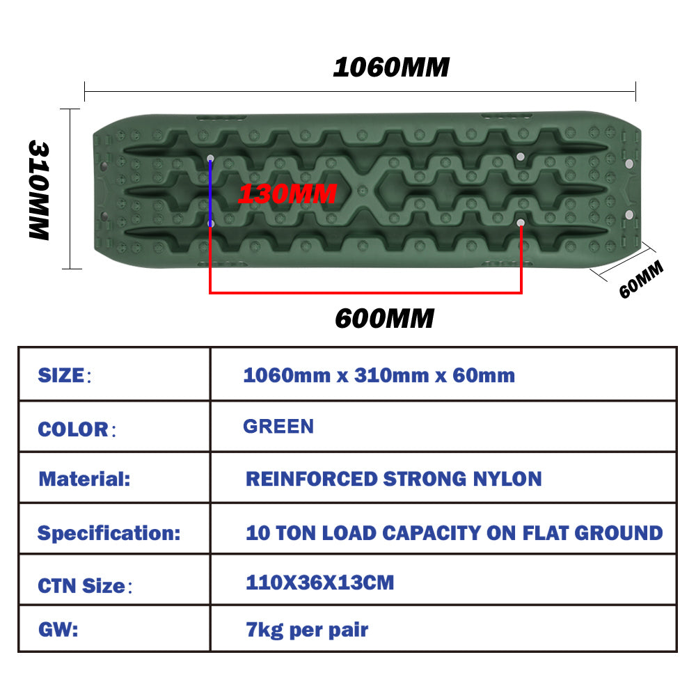 X-BULL Recovery tracks Sand tracks KIT Carry bag mounting pin Sand/Snow/Mud 10T 4WD-OLIVE Gen3.0 - image11