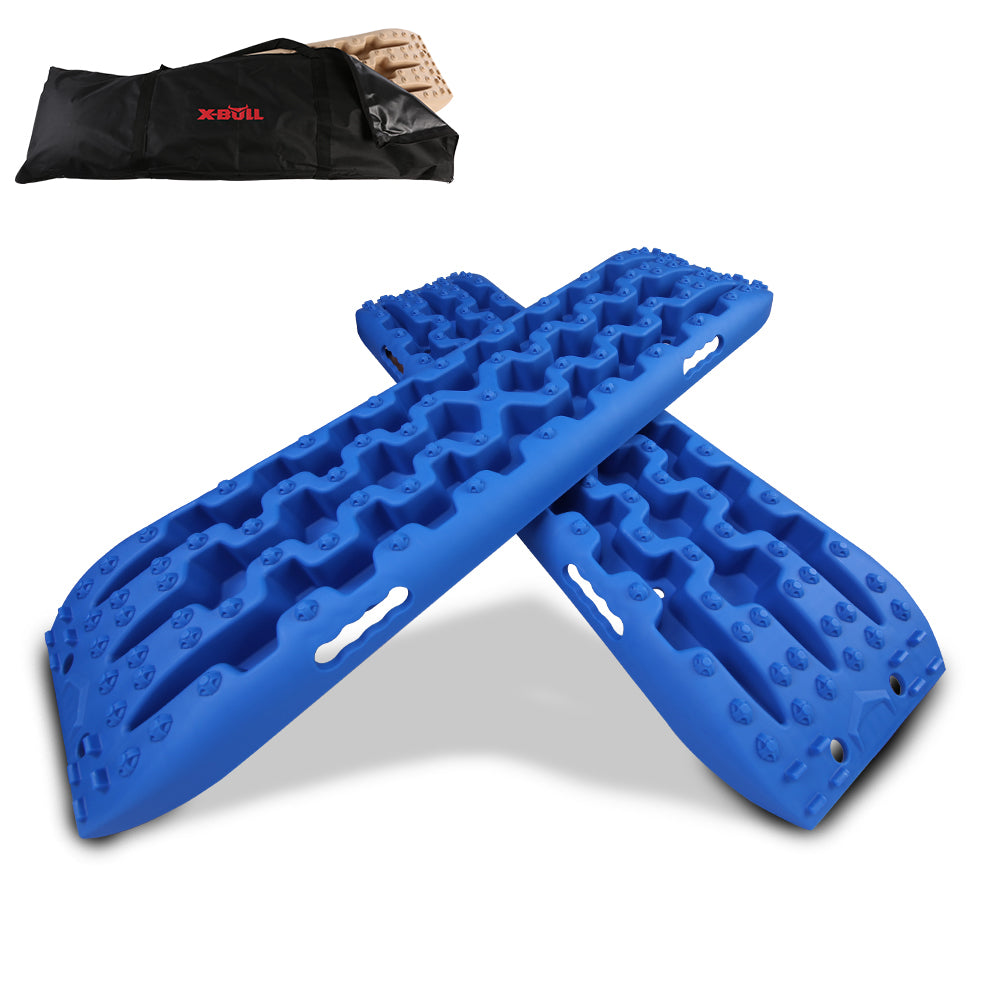 X-BULL Recovery tracks Mud Snow / Sand tracks / Grass 4X4 Caravan 2pcs 4WD Gen 3.0 - Blue - image1