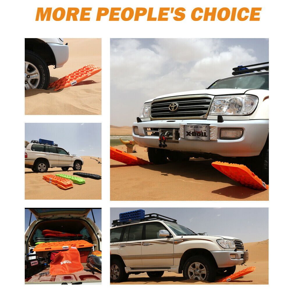 X-BULL Recovery tracks Sand Trucks Offroad With 4PCS Mounting Pins 4WDGen 2.0- Orange - image3