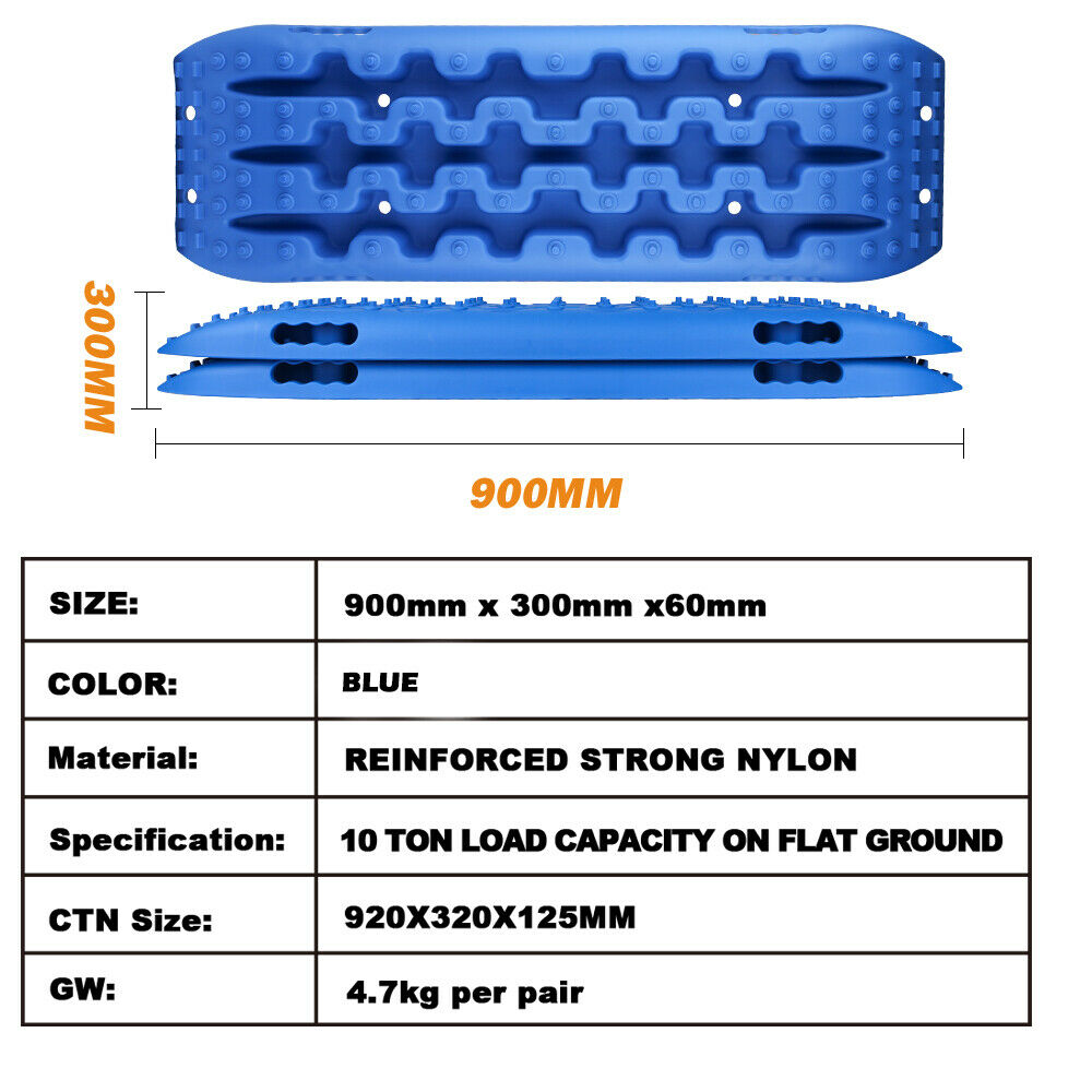 X-BULL Recovery tracks Sand tracks 2 pairs Sand / Snow / Mud 10T 4WD Gen 2.0 - blue - image11