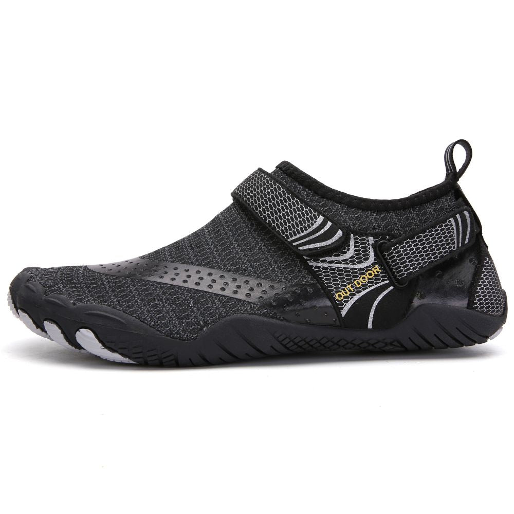 Men Women Water Shoes Barefoot Quick Dry Aqua Sports Shoes - Black Size EU36 = US3.5 - image2